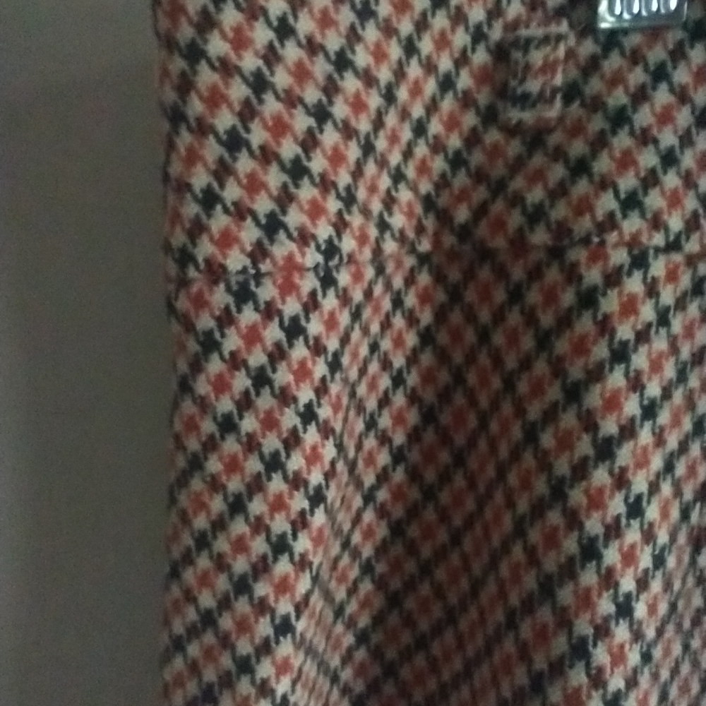 Talbots Vintage Women Plus Skirt 16 Wool Bland Orange Brown Siren Office Preppy - Picture 5 of 10